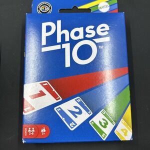 Phase 10 Card Game Family Travel Fun for All‎ Ages